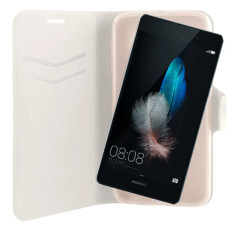 VOLTE-TEL LEATHER-TPU BOOK STAND ΘΗΚΗ HUAWEI P8 LINE WHITE - Image 2