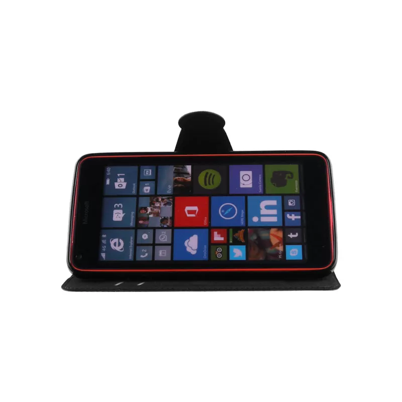 VOLTE-TEL LEATHER-TPU BOOK STAND ΘΗΚΗ MICROSOFT LUMIA 640 LINE BLACK - Image 3