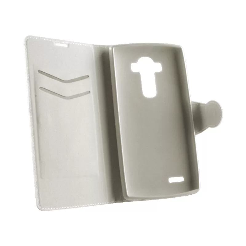 VOLTE-TEL LEATHER-TPU BOOK STAND ΘΗΚΗ LG G4 H815 LINE WHITE - Image 3