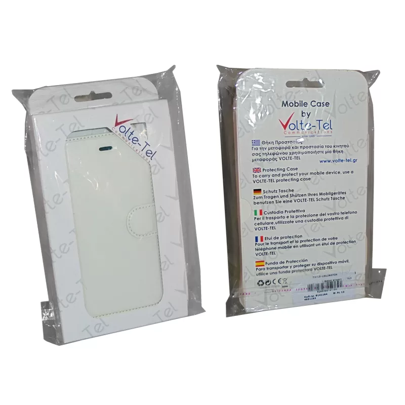 VOLTE-TEL LEATHER-TPU BOOK STAND ΘΗΚΗ IPHONE 6S/6 4.7in WHITE - Image 5