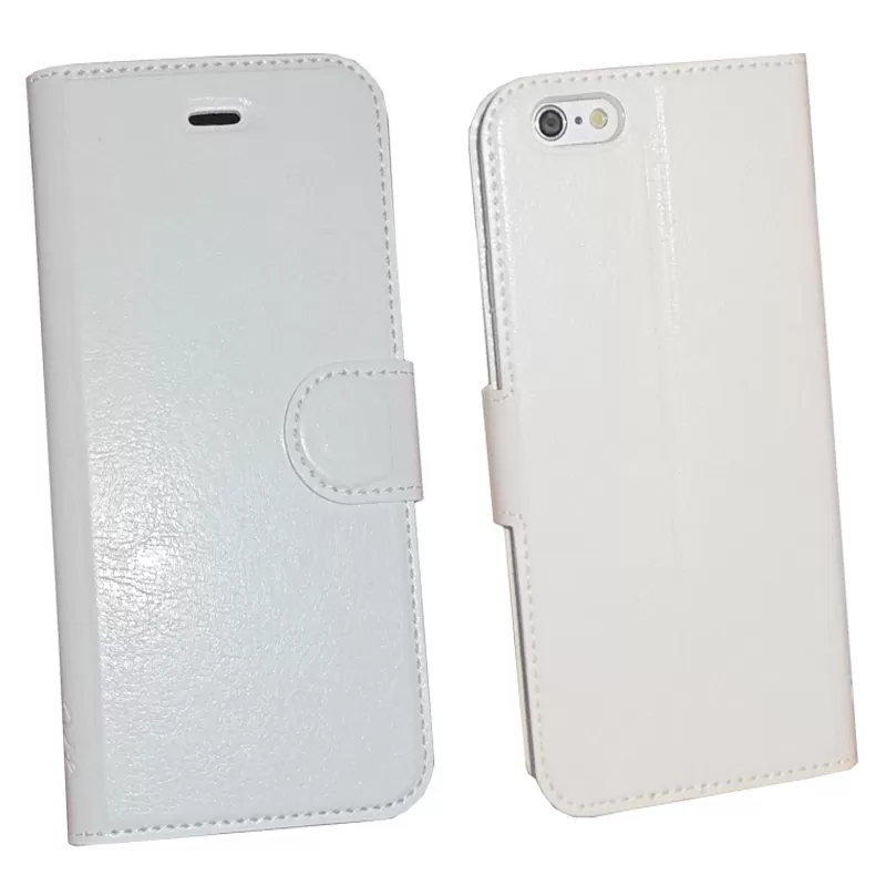VOLTE-TEL LEATHER-TPU BOOK STAND ΘΗΚΗ IPHONE 6S PLUS/6 5.5in WHITE - Image 3