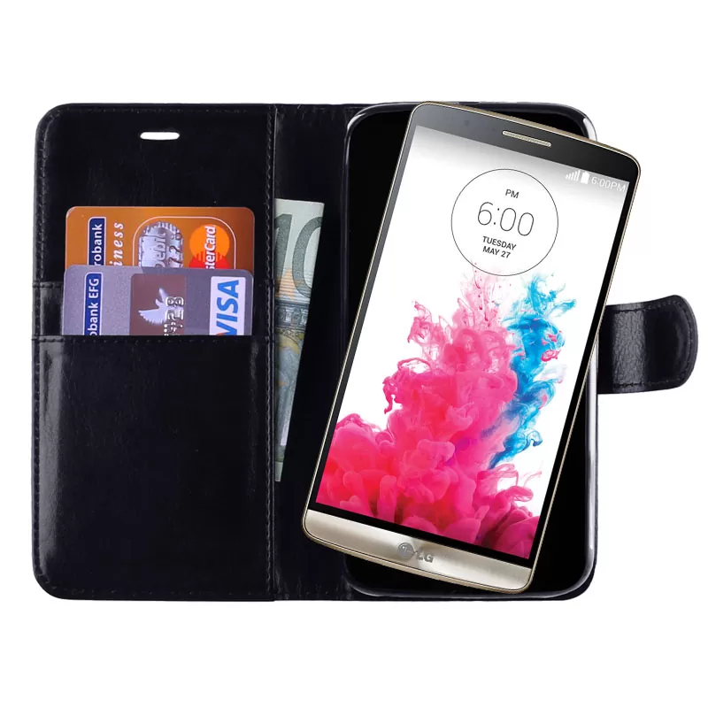 VOLTE-TEL LEATHER-TPU BOOK STAND ΘΗΚΗ LG G3 D855 BLACK - Image 2