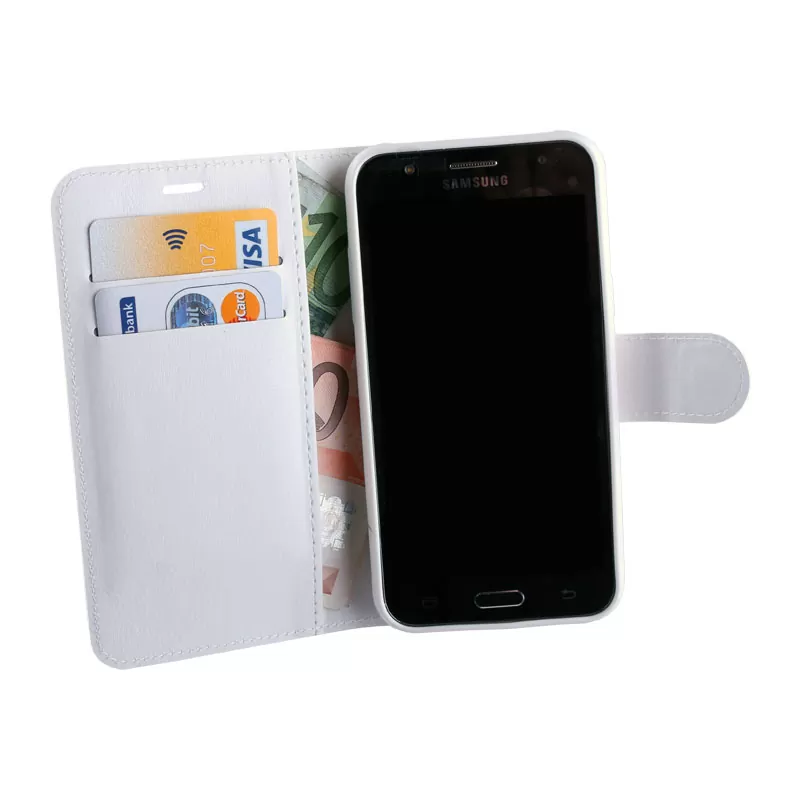 VOLTE-TEL LEATHER-TPU BOOK STAND ΘΗΚΗ SAMSUNG J5 J500 WHITE - Image 3