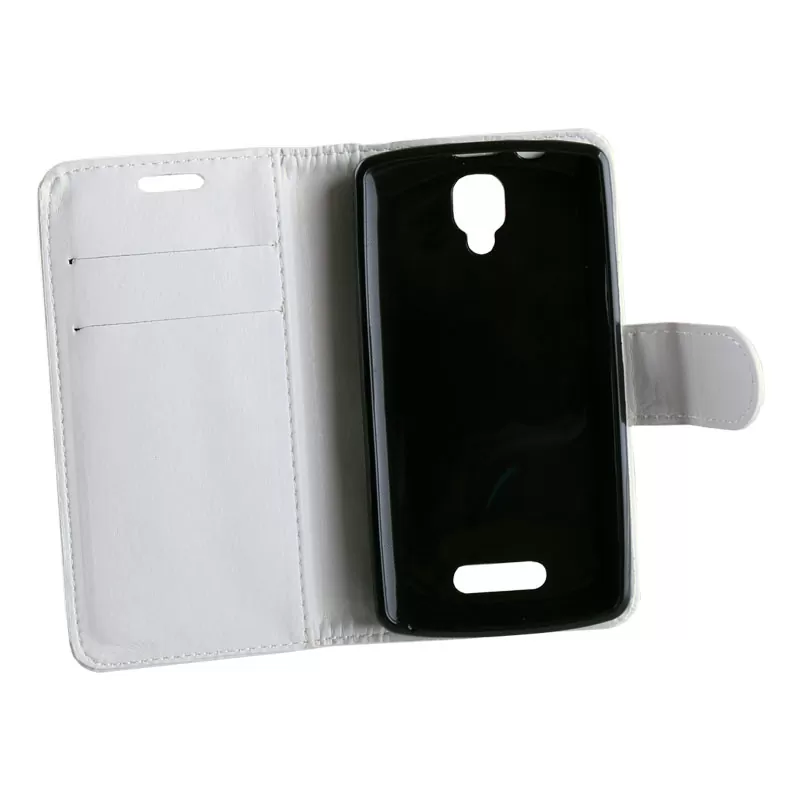VOLTE-TEL LEATHER-TPU BOOK STAND ΘΗΚΗ LENOVO A1000 WHITE - Image 5