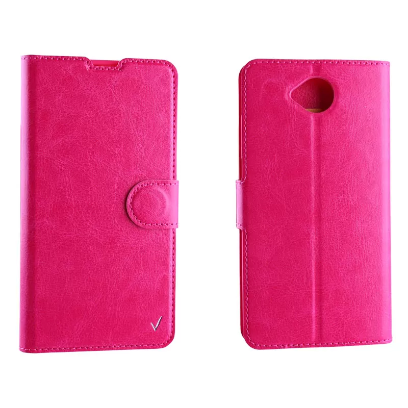 VOLTE-TEL LEATHER-TPU BOOK STAND ΘΗΚΗ MICROSOFT LUMIA 650 5.0in PINK - Image 3