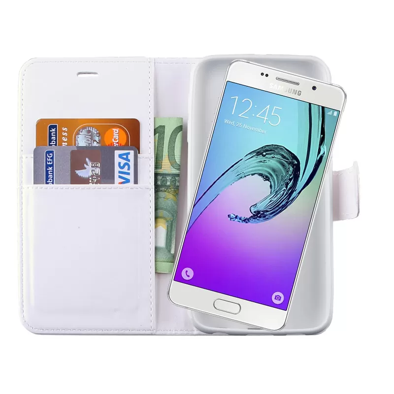 VOLTE-TEL LEATHER-TPU BOOK STAND ΘΗΚΗ SAMSUNG A3 2016 A310 WHITE - Image 2