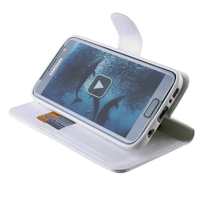 VOLTE-TEL LEATHER-TPU BOOK STAND ΘΗΚΗ SAMSUNG S7 G930 5.1inWHITE - Image 4