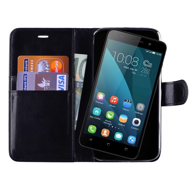 VOLTE-TEL LEATHER-TPU BOOK STAND ΘΗΚΗ HONOR 4X BLACK - Image 2