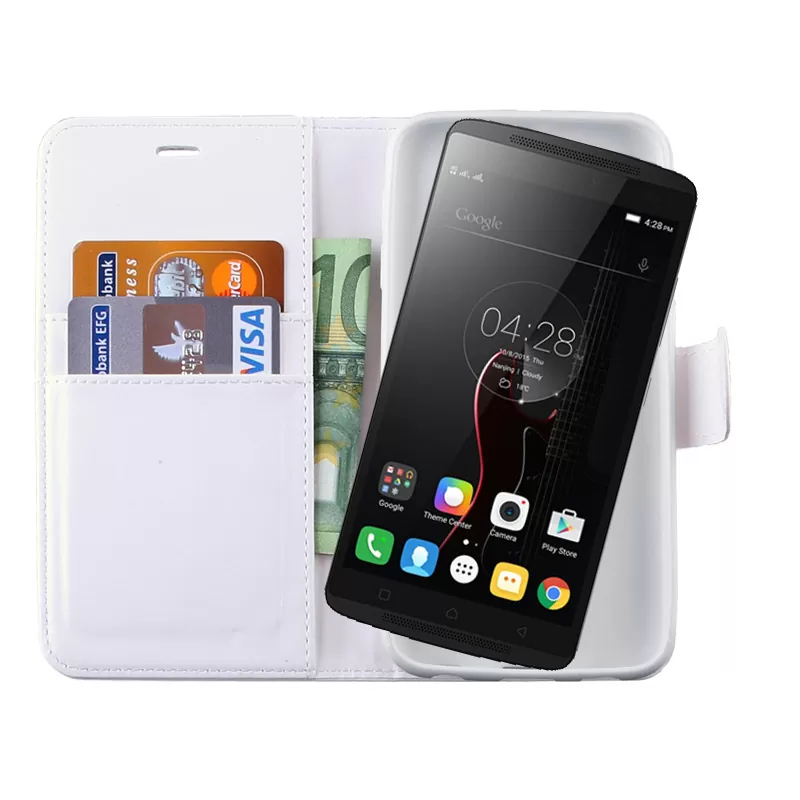 VOLTE-TEL LEATHER-TPU BOOK STAND ΘΗΚΗ LENOVO K4 NOTE A7010 WHITE - Image 2