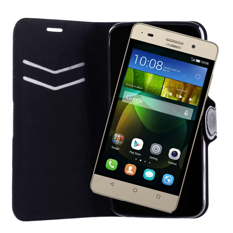 VOLTE-TEL LEATHER-TPU BOOK STAND ΘΗΚΗ HONOR 4C G PLAY MINI LINE BLACK - Image 2