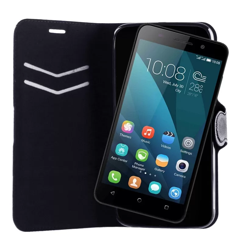 VOLTE-TEL LEATHER-TPU BOOK STAND ΘΗΚΗ HONOR 4X GLORY PLAY LINE BLACK - Image 2