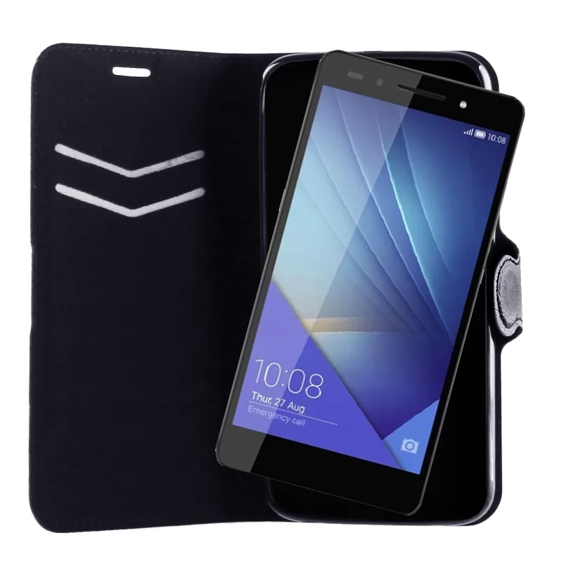 VOLTE-TEL LEATHER-TPU BOOK STAND ΘΗΚΗ HONOR 7 LINE BLACK - Image 2