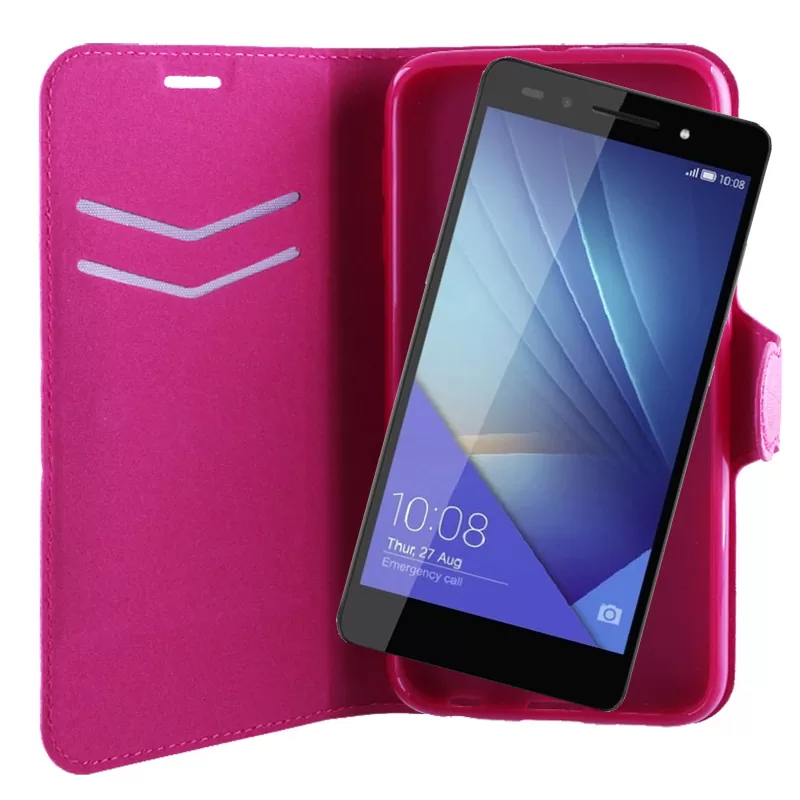 VOLTE-TEL LEATHER-TPU BOOK STAND ΘΗΚΗ HONOR 7 LINE PINK - Image 2