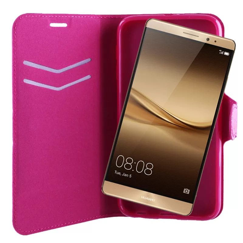 VOLTE-TEL LEATHER-TPU BOOK STAND ΘΗΚΗ HUAWEI MATE 8 LINE PINK - Image 2