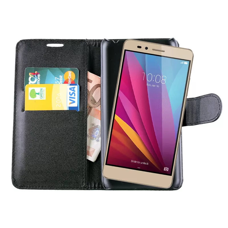 VOLTE-TEL LEATHER PU BOOK-STAND ΘΗΚΗ HONOR 5X BLACK - Image 2
