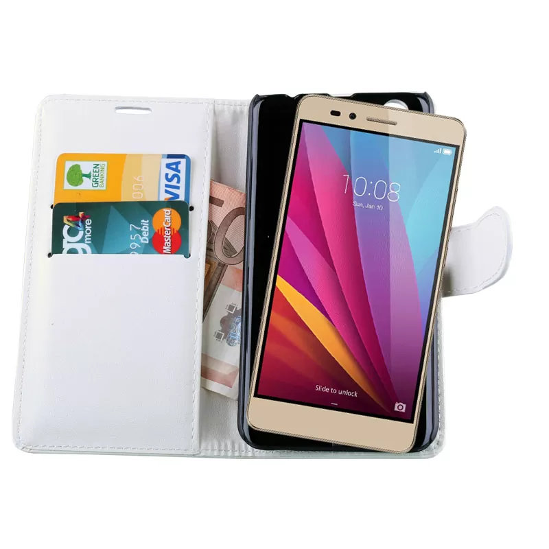 VOLTE-TEL LEATHER PU BOOK-STAND ΘΗΚΗ HONOR 5X WHITE - Image 2