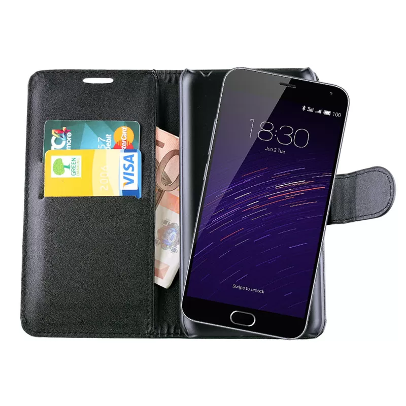 VOLTE-TEL LEATHER PU BOOK-STAND ΘΗΚΗ MEIZU M2 NOTE BLACK - Image 2