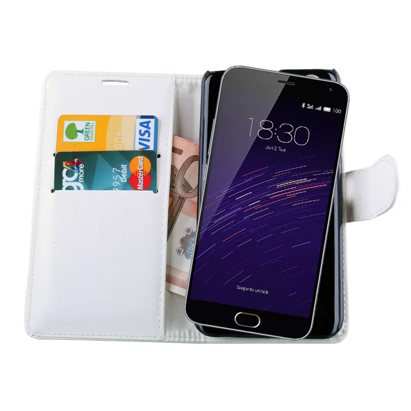 VOLTE-TEL LEATHER PU BOOK-STAND ΘΗΚΗ MEIZU M2 NOTE WHITE - Image 2
