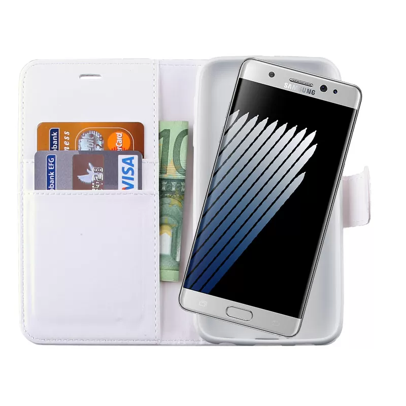 VOLTE-TEL LEATHER-TPU BOOK STAND ΘΗΚΗ SAMSUNG NOTE FE 5.7inWHITE - Image 2