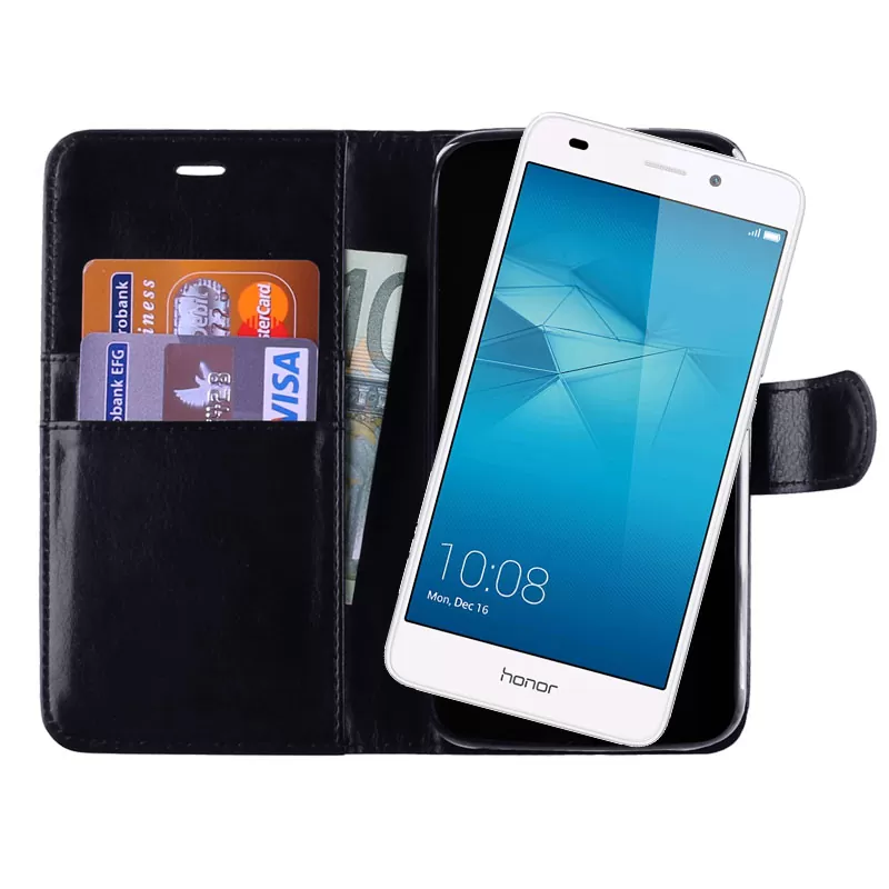 VOLTE-TEL LEATHER-TPU BOOK STAND ΘΗΚΗ HONOR 5C/7 LITE 5.2in BLACK - Image 2