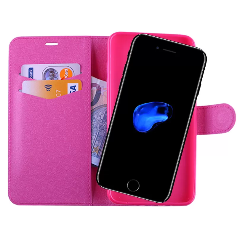 VOLTE-TEL LEATHER-TPU BOOK STAND ΘΗΚΗ IPHONE SE 2022/IPHONE SE 2020/IPHONE 8/7 4.7in SILK PINK - Image 2