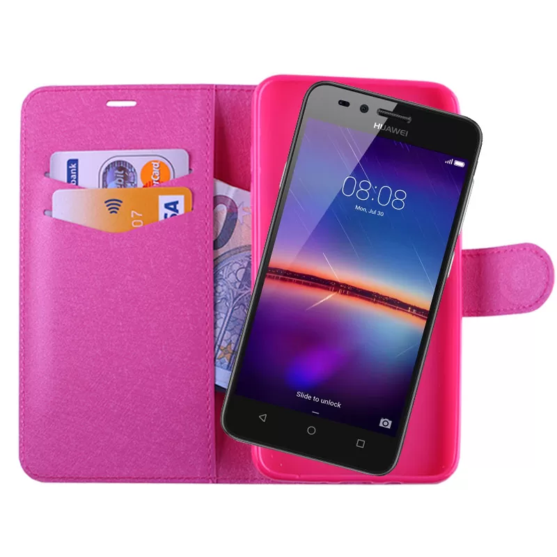 VOLTE-TEL LEATHER-TPU BOOK STAND ΘΗΚΗ HUAWEI Y3 II 4.5in SILK PINK - Image 2