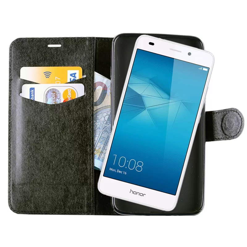 VOLTE-TEL LEATHER-TPU BOOK STAND ΘΗΚΗ HONOR 5C/7 LITE SILK BLACK - Image 2