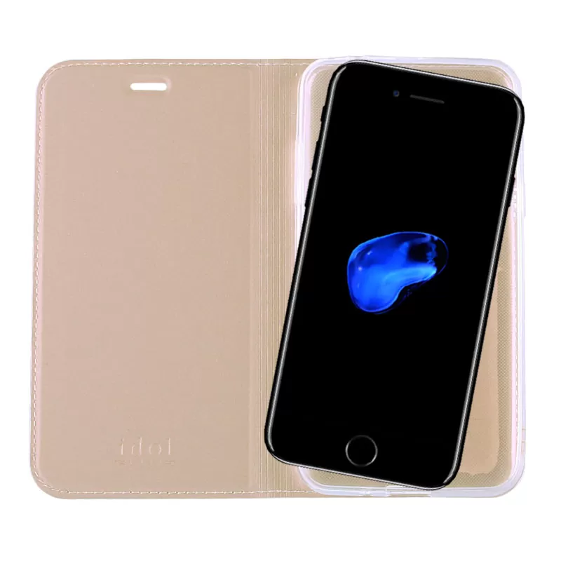 IDOL 1991 PRIME MAGNET BOOK STAND ΘΗΚΗ IPHONE 8/7 P 5.5in GOLD - Image 2