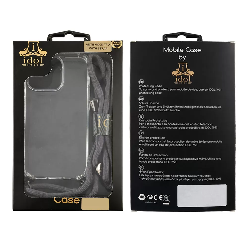 IDOL 1991 ANTISHOCK AIR TPU ΘΗΚΗ IPHONE 15 PRO MAX 6.7in WITH STRAP CAMERA GUARD ΔΙΑΦΑΝΗ - Image 8