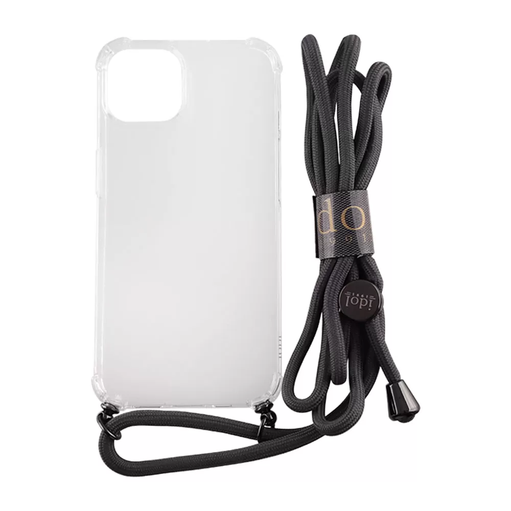 IDOL 1991 ANTISHOCK AIR TPU ΘΗΚΗ IPHONE 15 PLUS 6.7in WITH STRAP CAMERA GUARD ΔΙΑΦΑΝΗ - Image 2