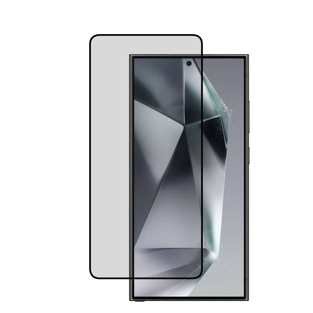 IDOL 1991 PREMIUM PRIVACY ANTISPY TEMPERED GLASS SAMSUNG S24 ULTRA 5G 6.8in 9H 0.25mm SEMI CURVED FINGER UNLOCK FULL GLUE BLACK - Image 3