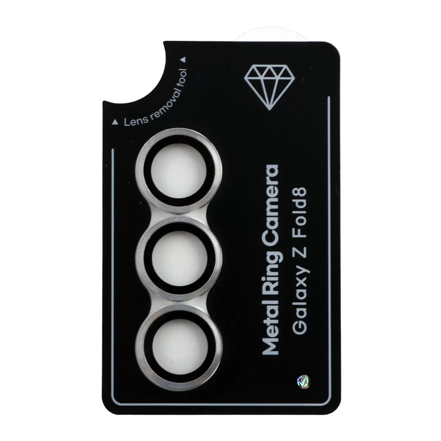 VOLTE-TEL CAMERA GLASS COVER SAMSUNG Z FOLD 8 5G 8.0in 9H 0.33MM EASY APPLICATION SILVER - Image 2
