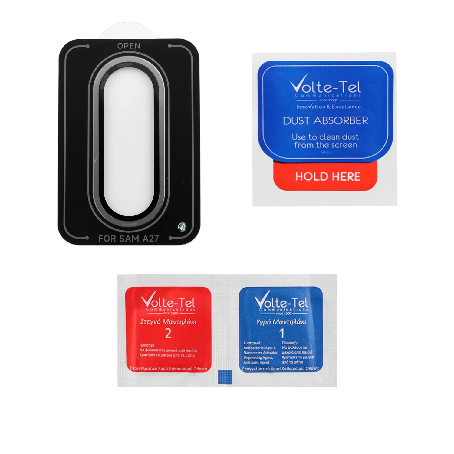 VOLTE-TEL CAMERA GLASS COVER SAMSUNG A27 5G A276 6.7in 9H 0.33MM EASY APPLICATION SILVER - Image 4