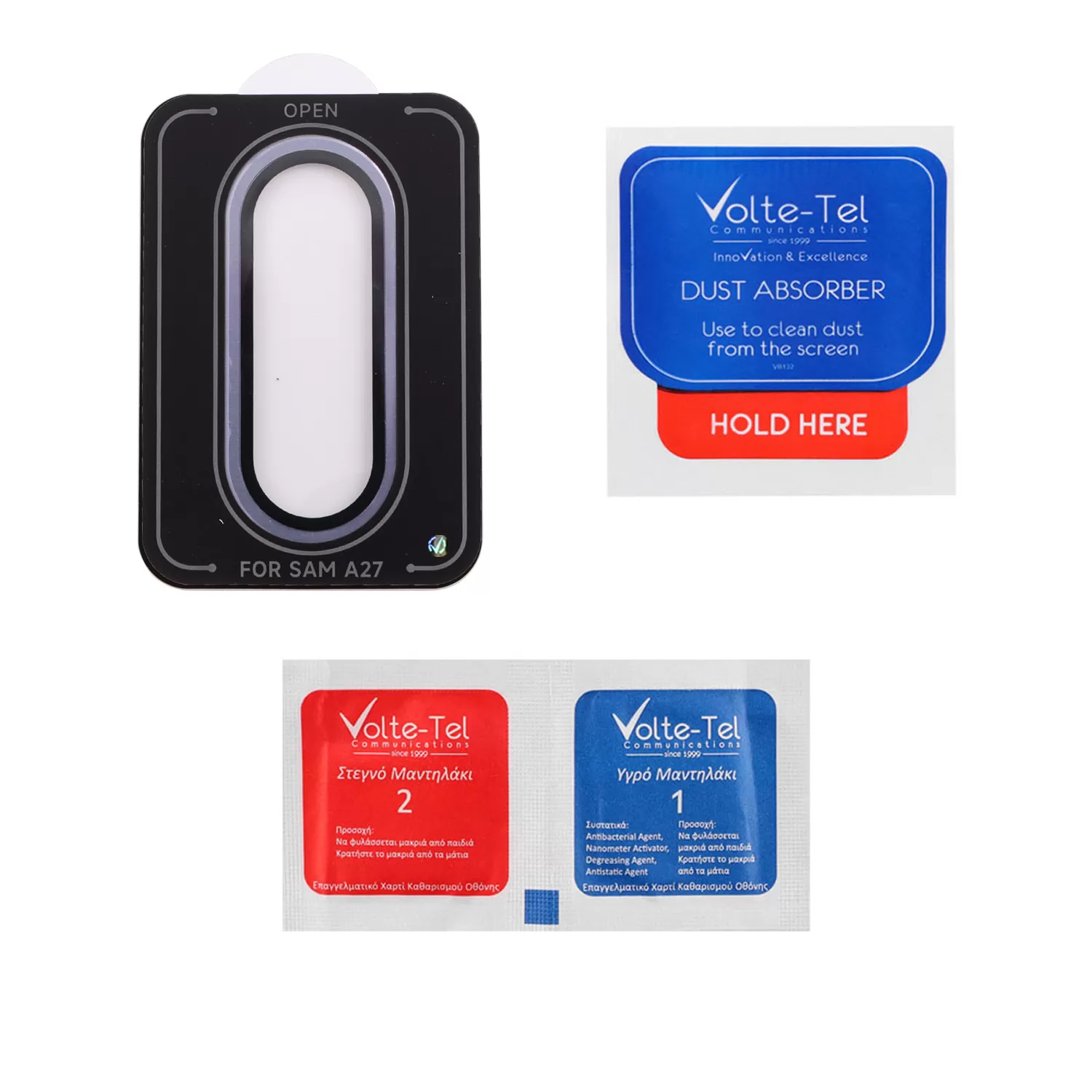 VOLTE-TEL CAMERA GLASS COVER SAMSUNG A27 5G A276 6.7in 9H 0.33MM EASY APPLICATION BLUE - Image 4