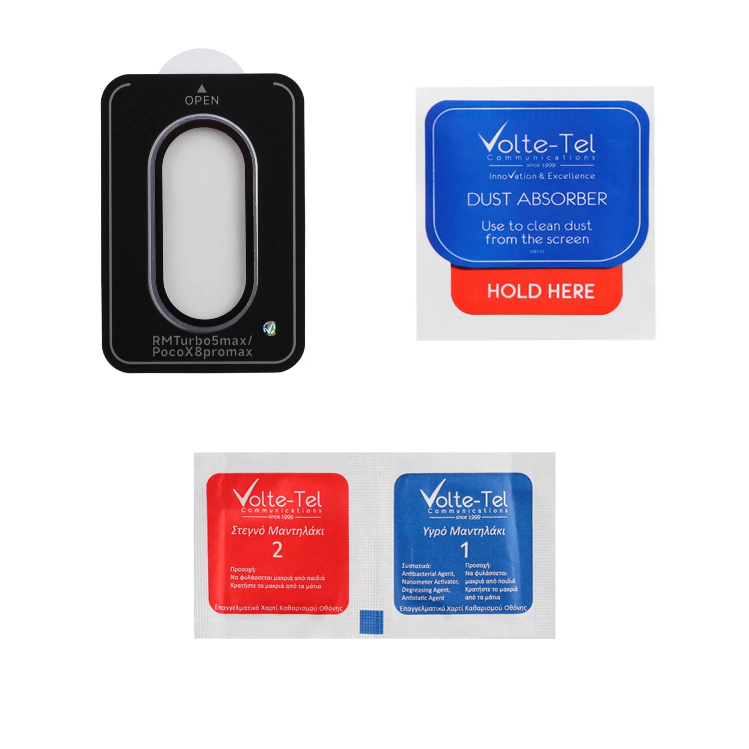 VOLTE-TEL CAMERA GLASS COVER XIAOMI POCO X8 PRO MAX 5G 6.83in 9H 0.33MM EASY APPLICATION SIERRA BLUE - Image 3
