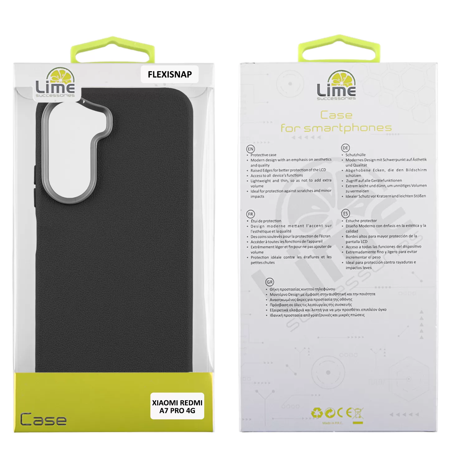 LIME FLEXISNAP TPU ΘΗΚΗ XIAOMI REDMI A7 PRO 4G 6.9in CAMERA GUARD BLACK - Image 4