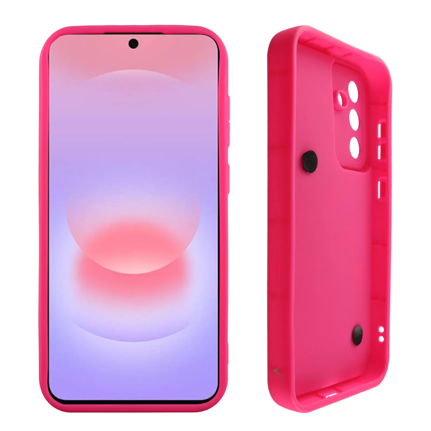VOLTE-TEL SILICON TPU WITH STRAP ΘΗΚΗ SAMSUNG A37 5G A376 6.7in  FULL CAMERA PROTECTION PINK WITH PINK HEARTS - Image 3
