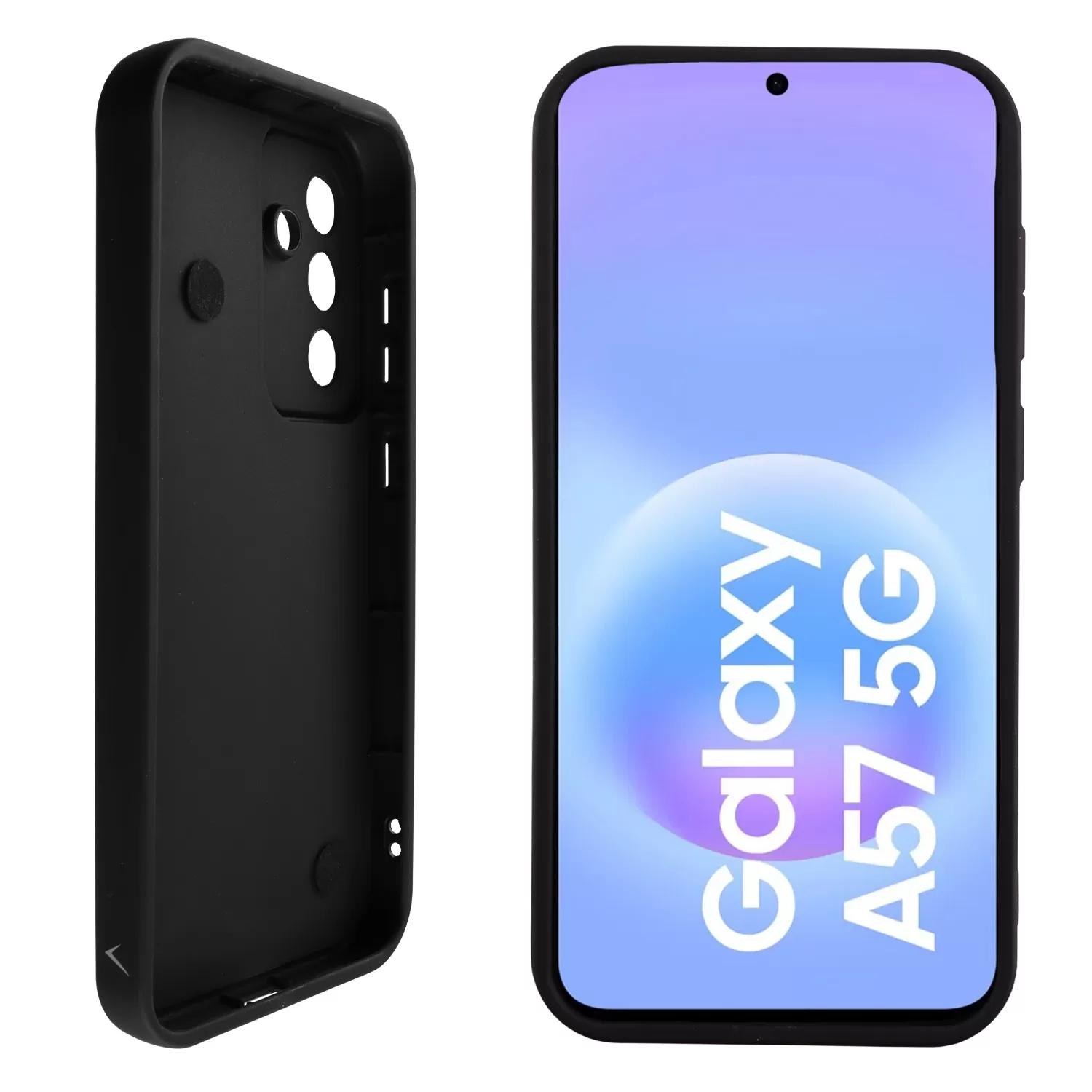 VOLTE-TEL SILICON TPU WITH STRAP ΘΗΚΗ SAMSUNG A57 5G A576 6.7in  FULL CAMERA PROTECTION BLACK WITH BLACK BUTTERFLIES - Image 3