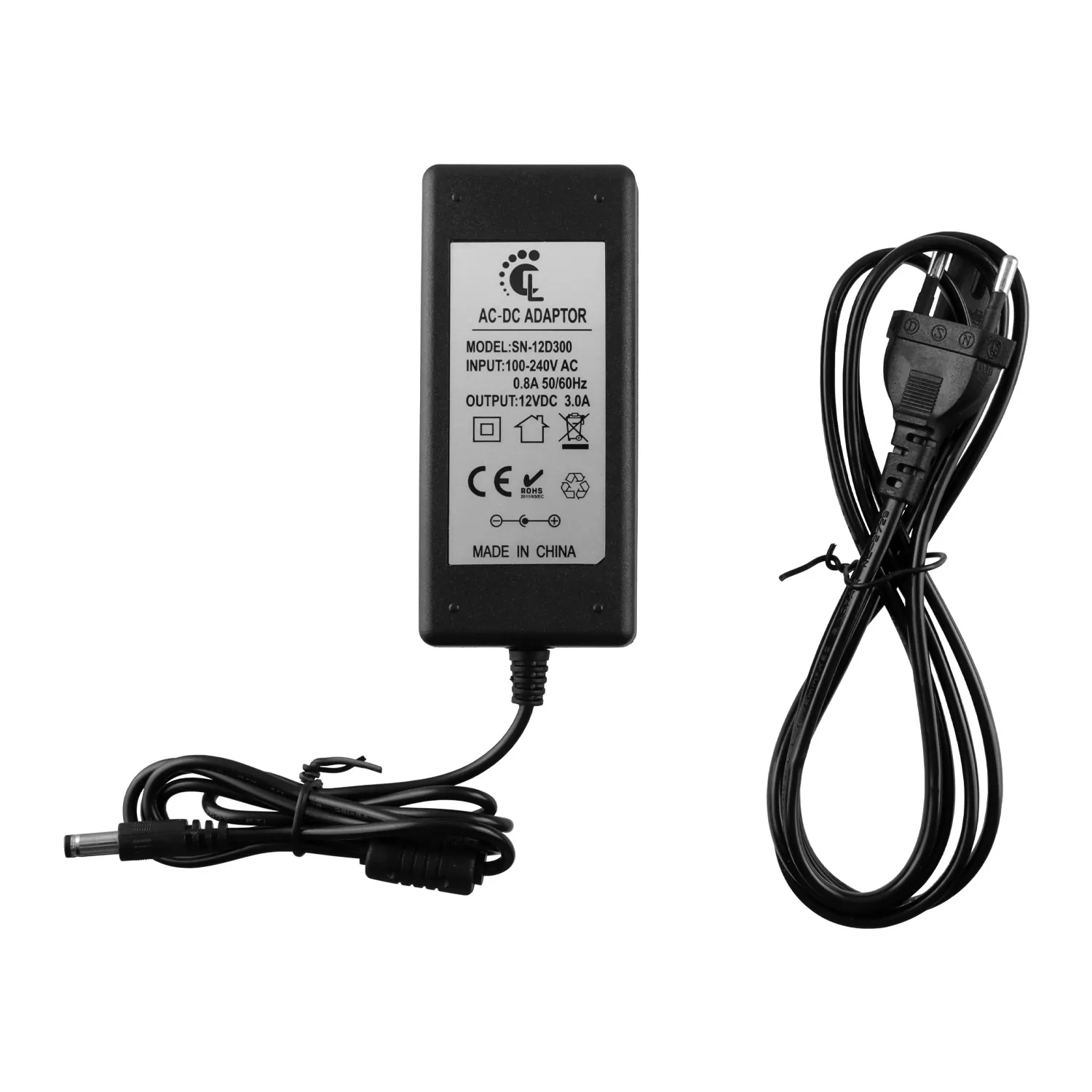 VOLTE-TEL UNIVERSAL ΤΡΟΦΟΔΟΤΙΚO DESKTOP 12V 3A DC CONNECTOR 5,5X2,1mm ME LED - Image 2