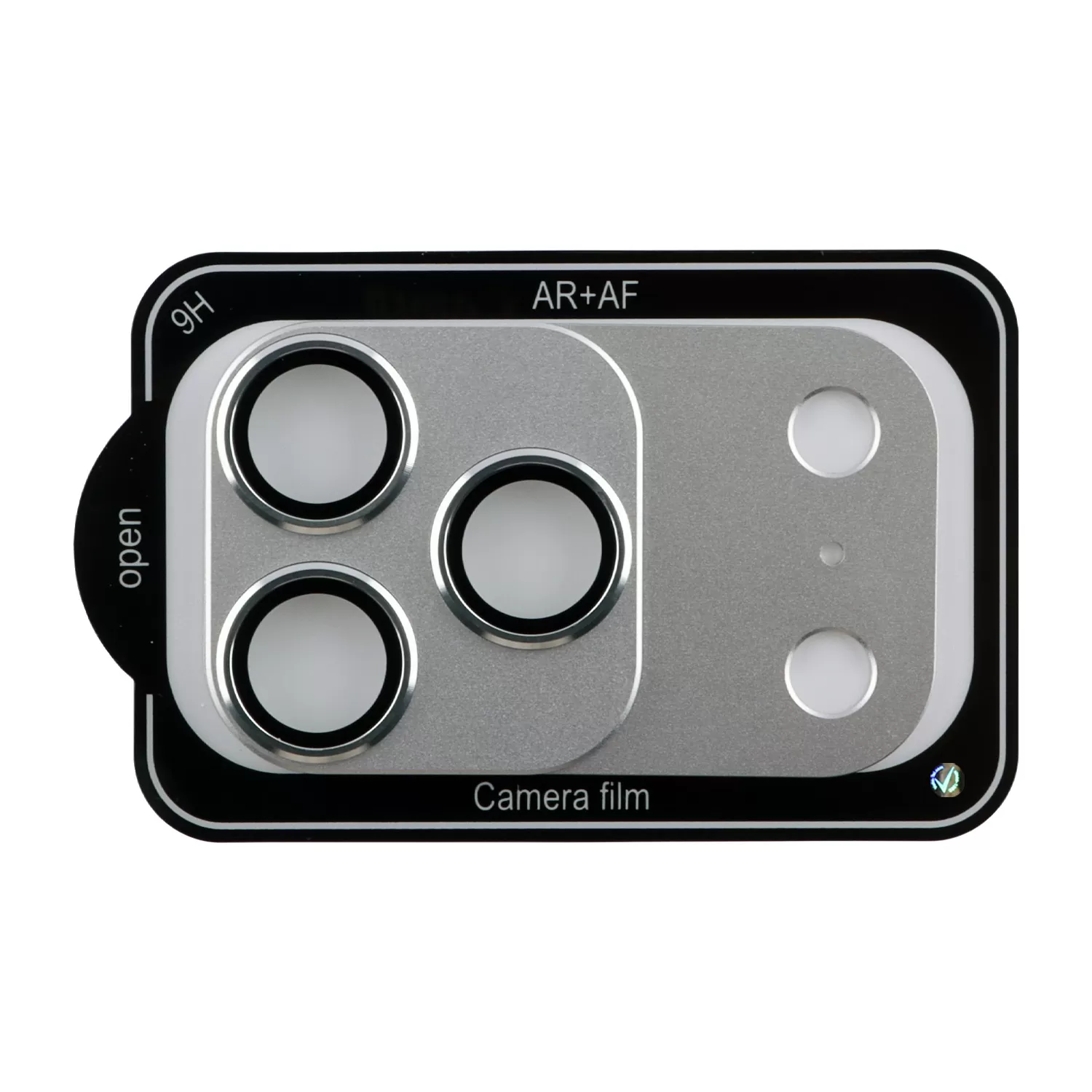 VOLTE-TEL CAMERA GLASS COVER IPHONE 17 PRO 6.3in 9H 0.30MM 3D AR ALUMINIUM-ELECTROPLATING FRAME - MAGNETIC SILVER - Image 3