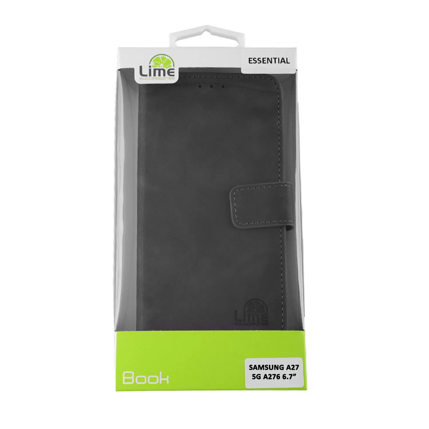 LIME ESSENTIAL ΘΗΚΗ SAMSUNG A27 5G A276 6.7in  MAGNET BOOK STAND CLIP GREY - Image 5