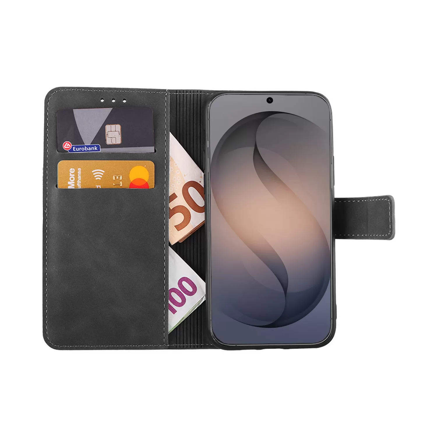 LIME ESSENTIAL ΘΗΚΗ SAMSUNG S26 PLUS 5G S947 6.7in MAGNET BOOK STAND CLIP GREY - Image 2
