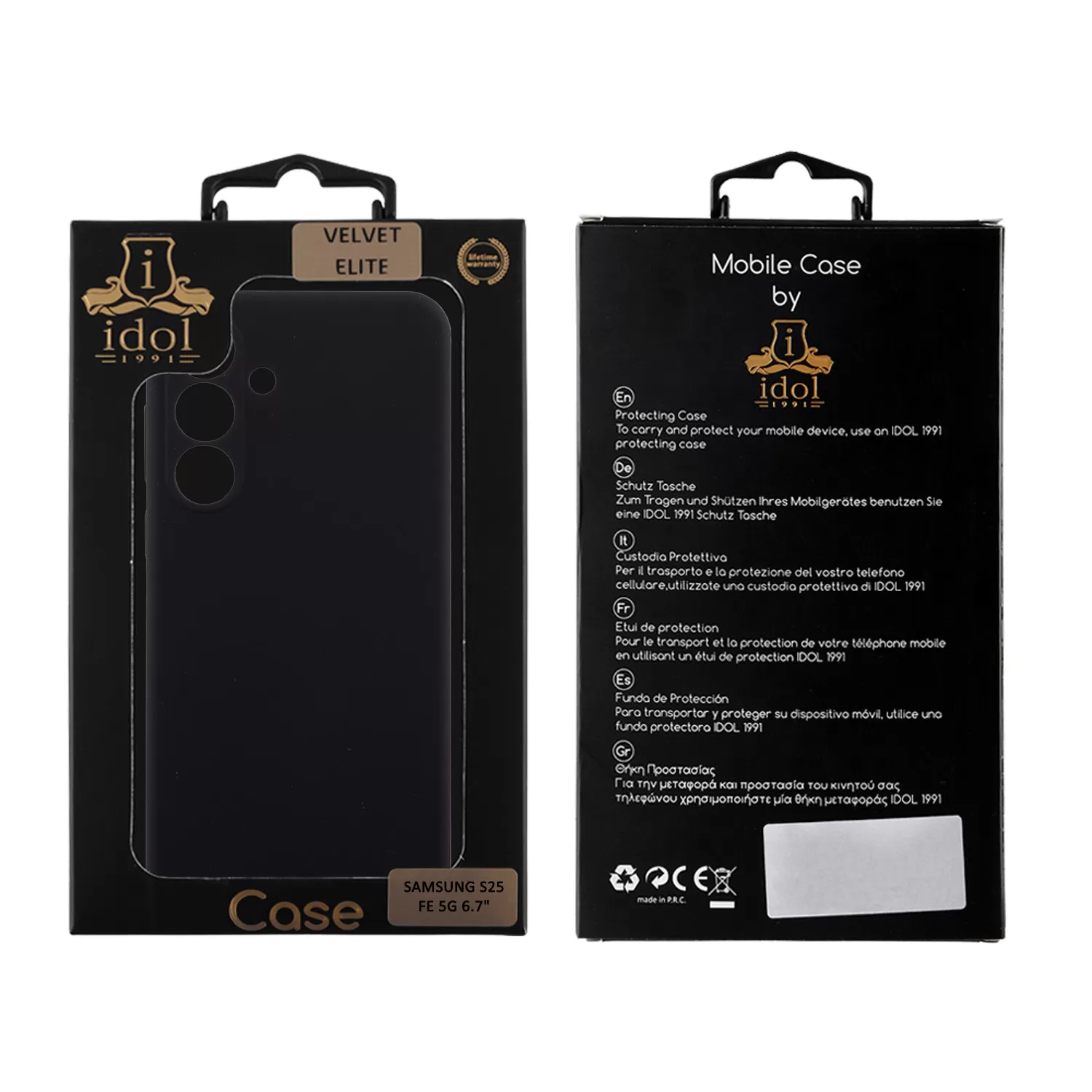 IDOL 1991 VELVET ELITE TPU ΘΗΚΗ SAMSUNG S25 FE 5G S731 6.7in 4 SIDE FULL CAMERA PROTECTION BLACK - Image 8