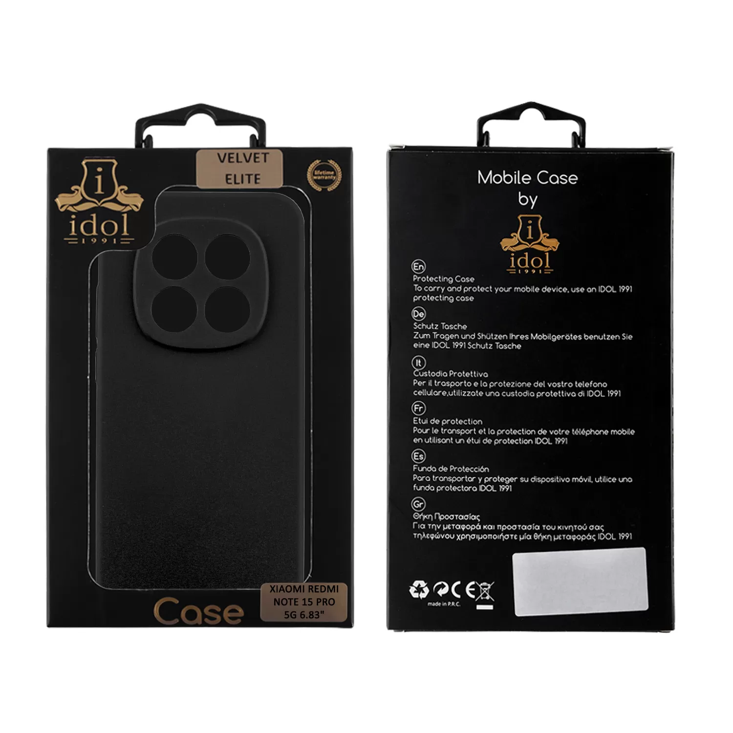 IDOL 1991 VELVET ELITE TPU ΘΗΚΗ XIAOMI REDMI NOTE 15 PRO 5G 6.83in 4 SIDE FULL CAMERA PROTECTION BLACK - Image 8