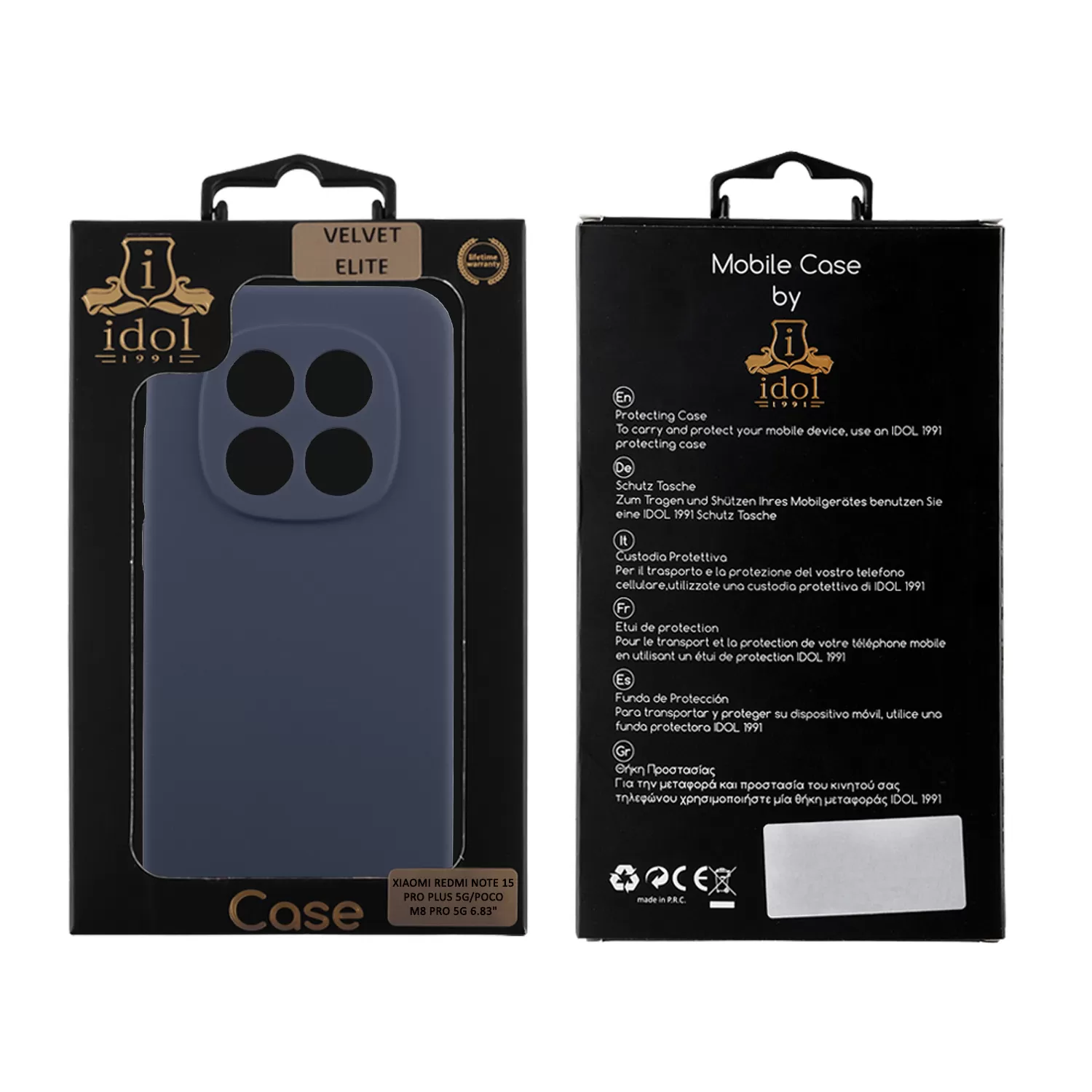 IDOL 1991 VELVET ELITE TPU ΘΗΚΗ XIAOMI REDMI NOTE 15 PRO PLUS 5G/POCO M8 PRO 5G 6.83in 4 SIDE FULL CAMERA PROTECTION BLUE - Image 8