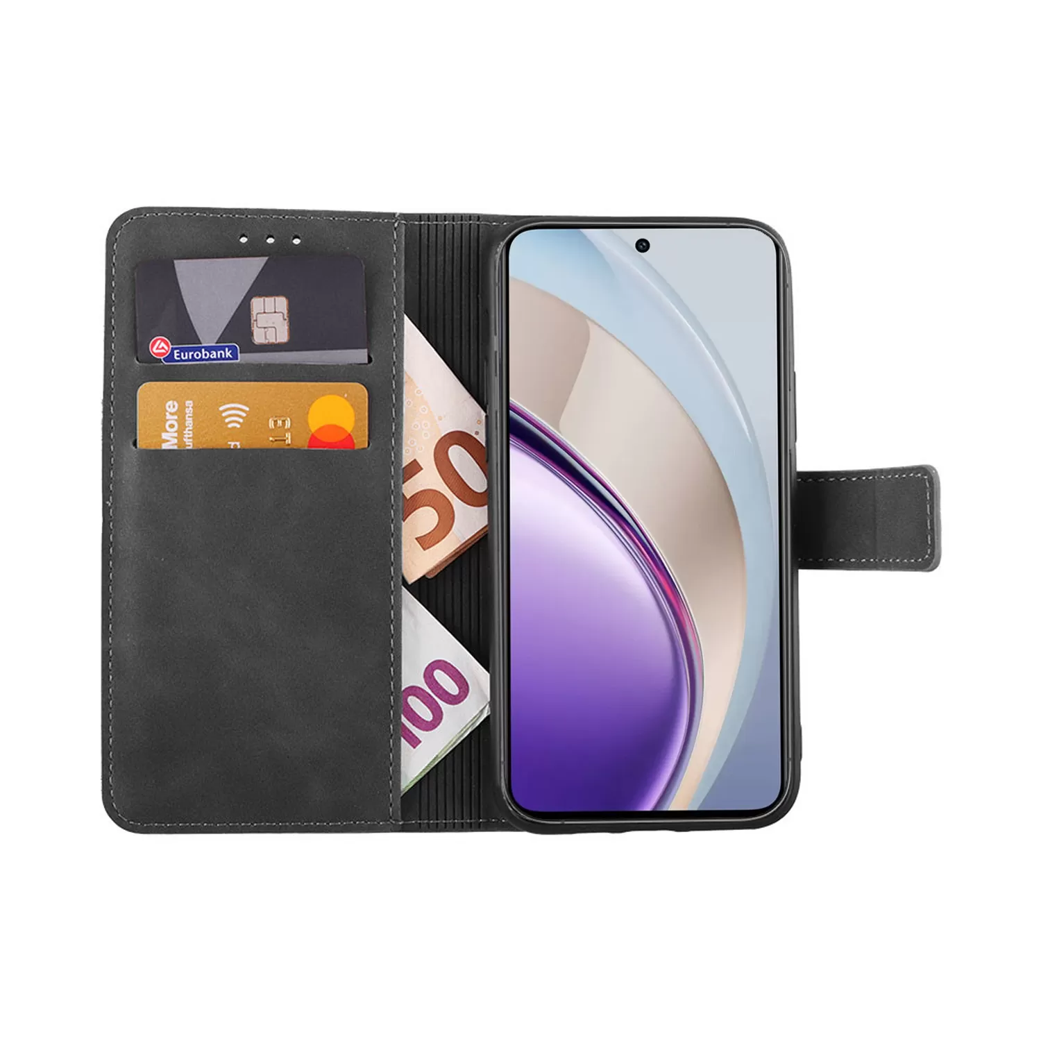 LIME ESSENTIAL ΘΗΚΗ VIVO V40 LITE 4G IDN VERSION 6.67in  MAGNET BOOK STAND CLIP GREY - Image 2