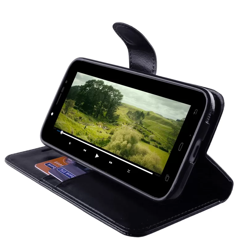 VOLTE-TEL LEATHER-TPU BOOK STAND ΘΗΚΗ LENOVO K4 NOTE A7010 BLACK - Image 3