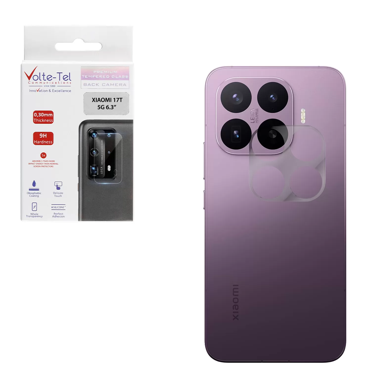 VOLTE-TEL CAMERA TEMPERED GLASS XIAOMI 17T 5G 6.3in 9H 0.30mm