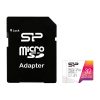 SILICON POWER micro SDHC 32GB CLASS 10 UHS-1 NEW ELITE 4K FULL HD R100/W30 MB/S + SD ADAPTOR SP032GBSTHBV1V20SP