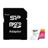 SILICON POWER micro SDHC 32GB CLASS 10 UHS-1 NEW ELITE 4K FULL HD R100/W30 MB/S + SD ADAPTOR SP032GBSTHBV1V20SP